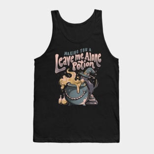 Leave Me Alone Potion - Cute Evil Witch Cat Gift Tank Top